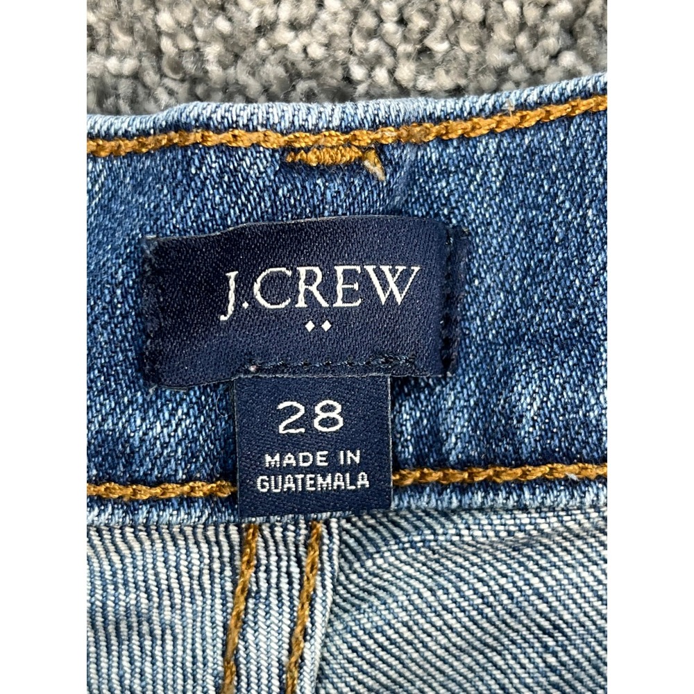 Re-Imagined by J.Crew Denim High Rise Cuffed Jean Shorts Women's 28 Medium Wash - Picture 2 of 12